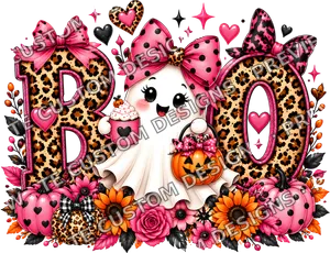 Pink Boo Halloween