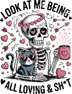 Funny Skeleton Valentines Day Shirt 2