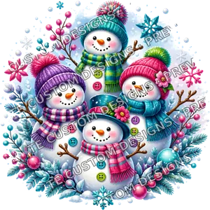 Cute Snowman Family Christmas Shirt