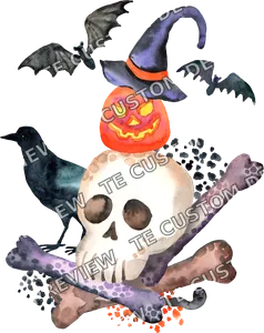 Witch Hat Skull