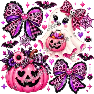 Pink Ghost Halloween