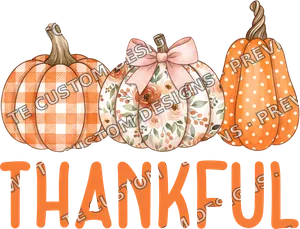 Thankful Pumpkin Thanksgiving Shirt