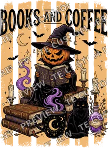 Book And Coffee Halloween