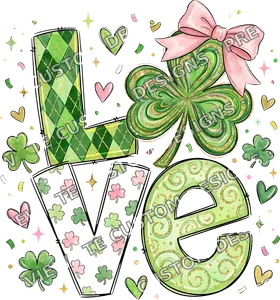 Lucky Love Shamrock St Patricks