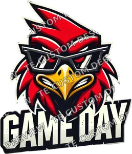 Game Day Cardinal Football Mascot