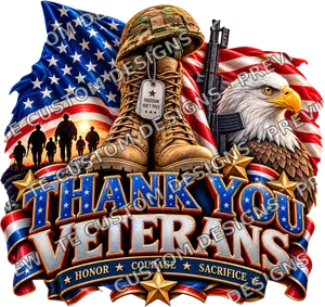 Thank You Veterans Honor Courage