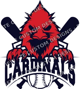 Cardinals Logo Sport School Mascot