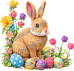 Easter Bunny Faux Yarn Easter