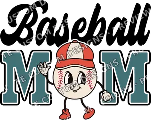 Baseball Mom Retro Mama