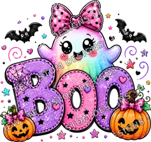 Cut Boo Ghost Halloween