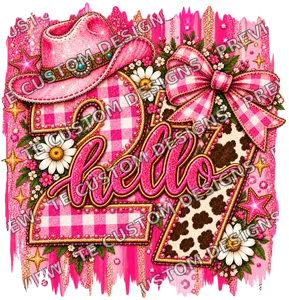 Pink Cowgirl New Year
